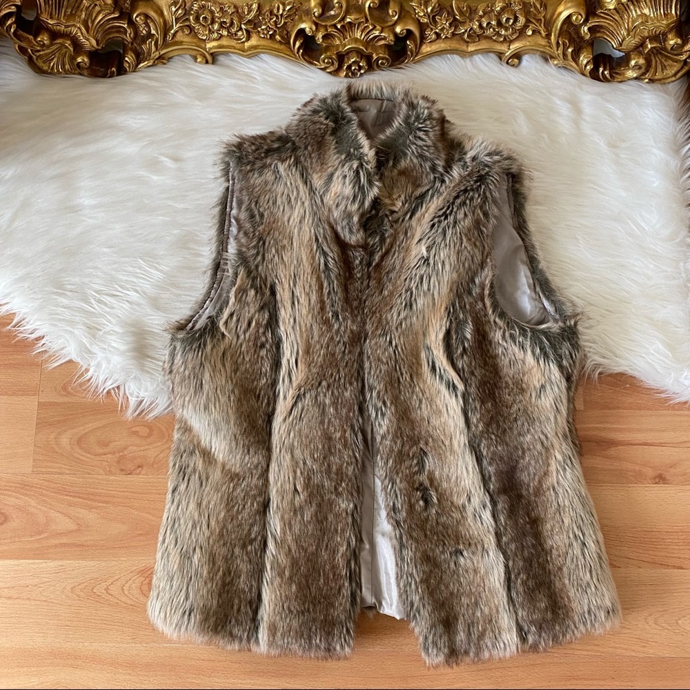 Vintage Havana Faux Fur Vest